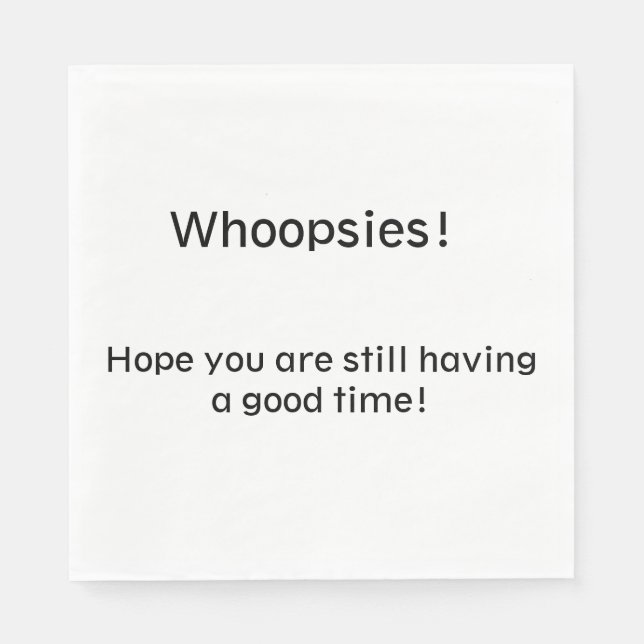 Wen! Serviette (Vorderseite)