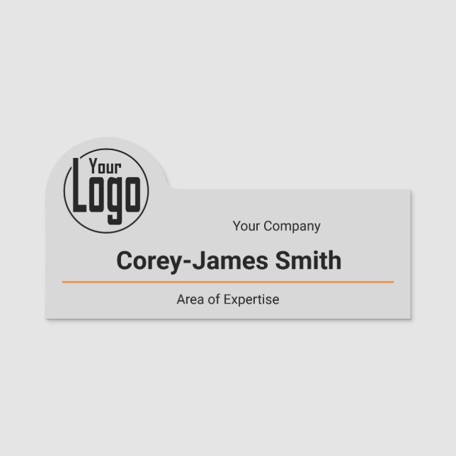 Wen sprechen Sie mit einem Mitarbeiter? Namensschild (Vorderseite)