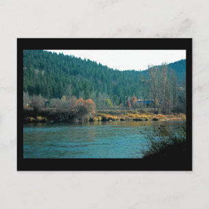 Wenatchee River, Leavenworth WA Mini Print Postkarte