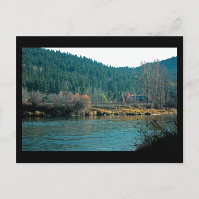 Wenatchee River, Leavenworth WA Mini Print Postkarte (Vorderseite)