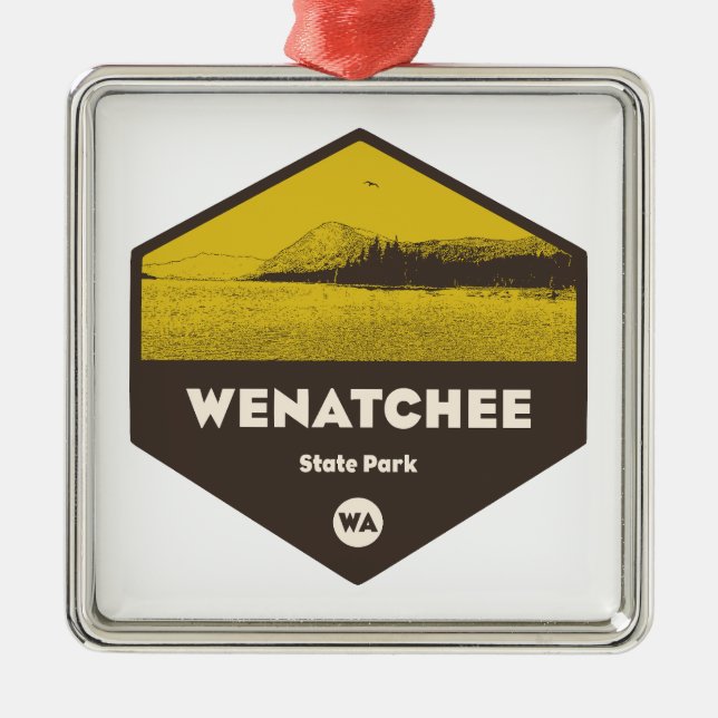 Wenatchee Staat Park Washington Ornament Aus Metall (Vorne)