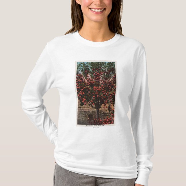 Wenatchee, WAA Wenatchee Tal-Apfelbaum T-Shirt (Vorderseite)
