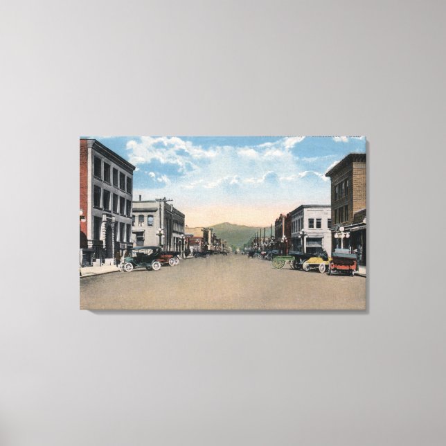 Wenatchee, Washington Wenatchee Avenue Scene # Leinwanddruck (Vorderseite)
