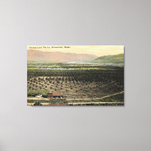 Wenatchee, WashingtonAerial Ansicht eines Leinwanddruck