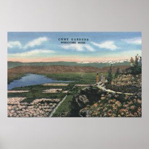 Wenatchee, WashingtonView von Ohme Gardens # 1 Poster