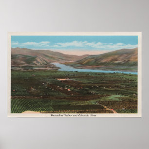 Wenatchee, WAView of Valley & Columbia River Poster