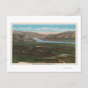 Wenatchee, WAView of Valley & Columbia River Postkarte