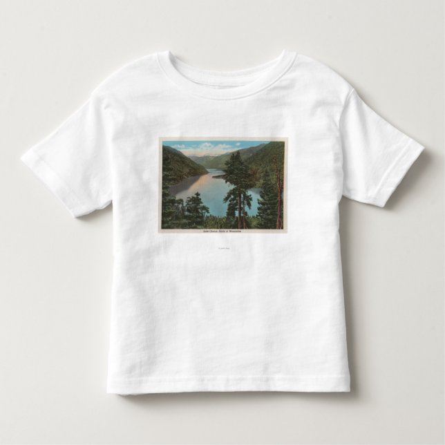 Wenatchee, WAView von See Chelan Kleinkind T-shirt (Vorderseite)