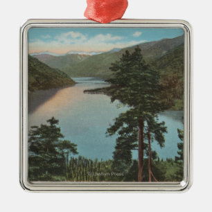 Wenatchee, WAView von See Chelan Ornament Aus Metall