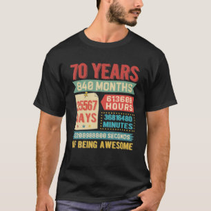 Wende 70 Jahre alt 70. Geburtstag Dekorationen T-Shirt