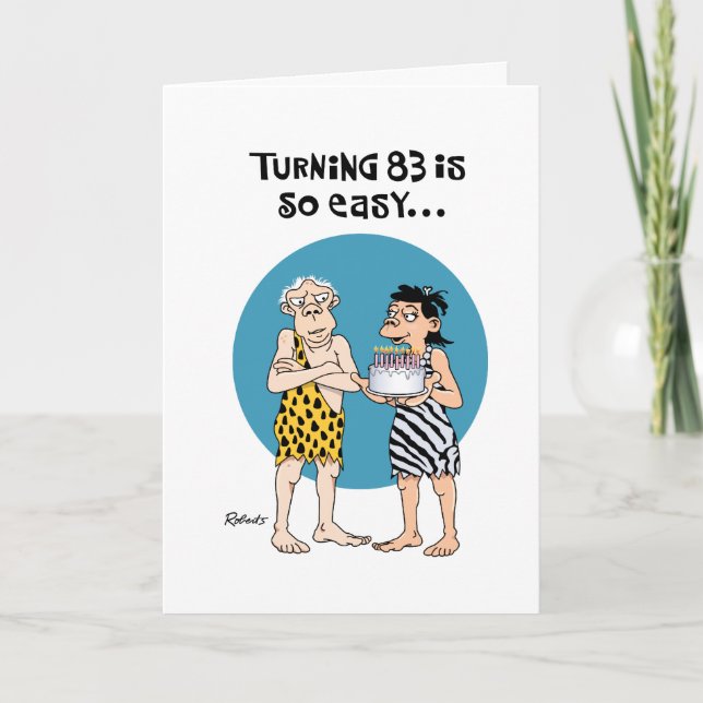 Wende 83 Geburtstagsgrüße Karte (Vorderseite)