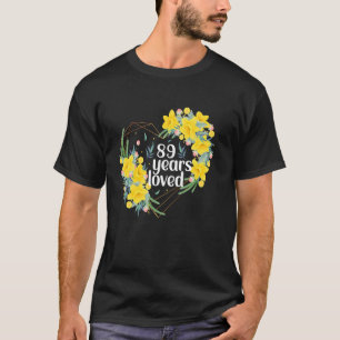 Wende 89 Jahre alt Floral 89 Jahre alt 89 Jahre Ge T-Shirt