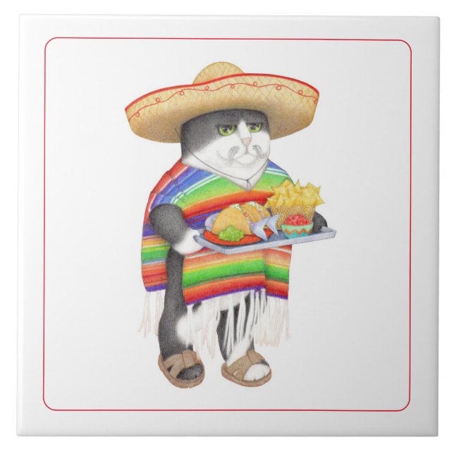 WENDELITO 6"x6" Keramik Tile Fliese (Vorderseite)