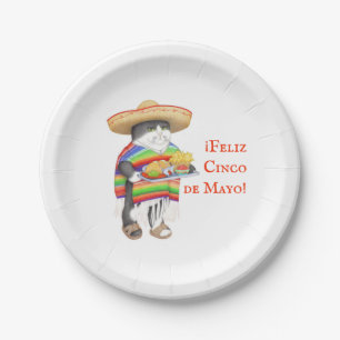 WENDELITO Cinco de Mayo 7" Runder Papier-Teller Pappteller