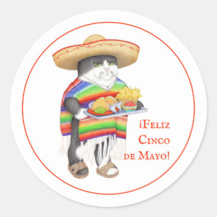 WENDELITO Cinco de Mayo Kleine Round Stickers