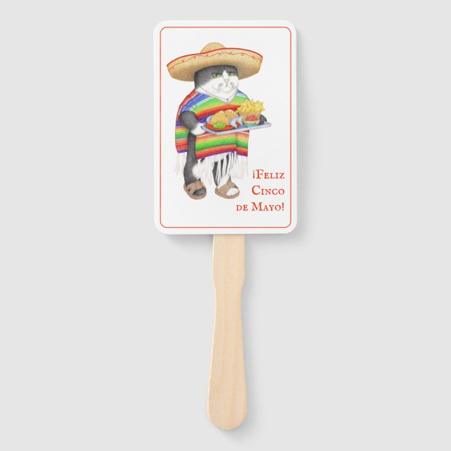 WENDELITO Cinco de Mayo Rectangle Hand Fan Fächer (Vorderseite)