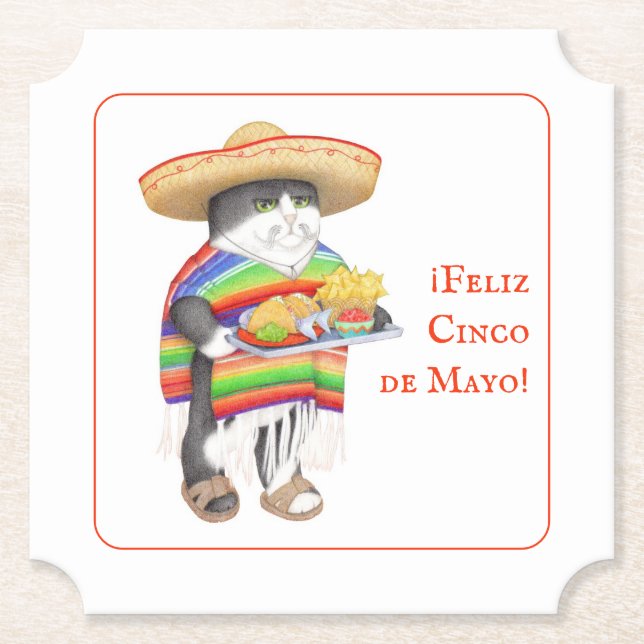 WENDELITO Cinco de Mayo Ticket Untersetzer (Vorderseite)