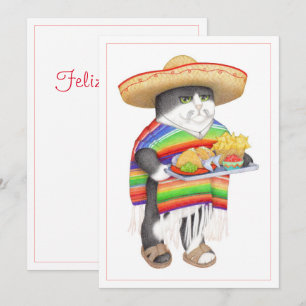 WENDELITO Spanish Christmas 12x18 Flat Card Feiertagskarte