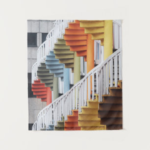 Wendeltreppen, mehrfarbig wandteppich