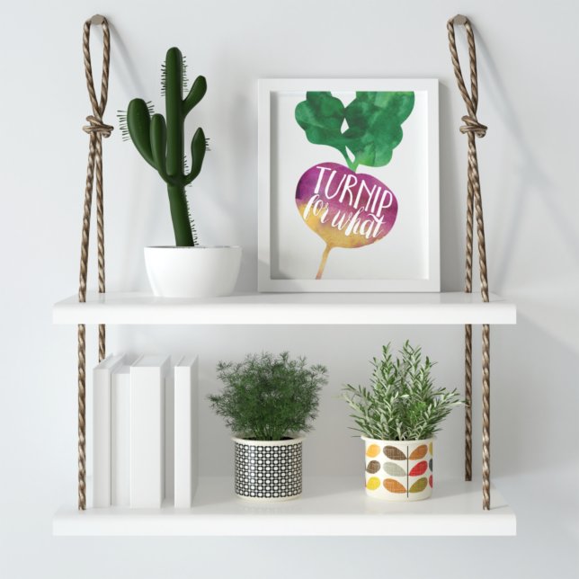 Wendepunkt für was | Veggie Pun Kitchen Print Poster (Von Creator hochgeladen)