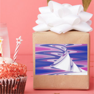 Wendewellen Rechteckiger Aufkleber