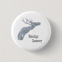 Wendigo-Land Algonkin-Volksglaube Button