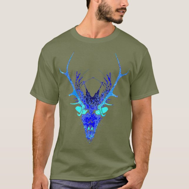 Wendigo Skinwalker Evil Monster Spirit Skull T-Shirt (Vorderseite)