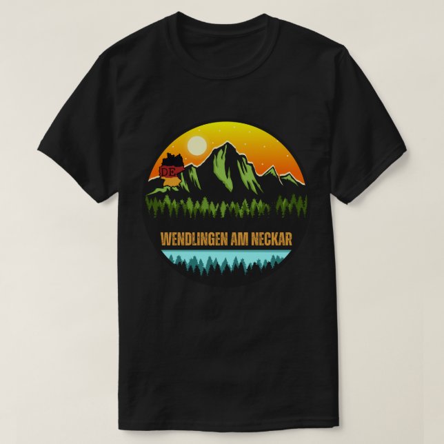 Wendlingen am Neckar, Baden-Württemberg Deutschlan T-Shirt (Design vorne)