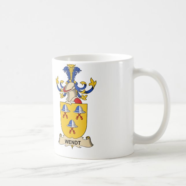 Wendt Familienwappen Kaffeetasse (Rechts)