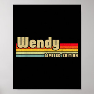 Wendy Geschenk Name D Geburtstag Lustig Christ Poster