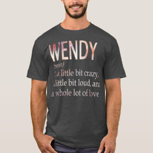 Wendy Girl Name Definition T-Shirt
