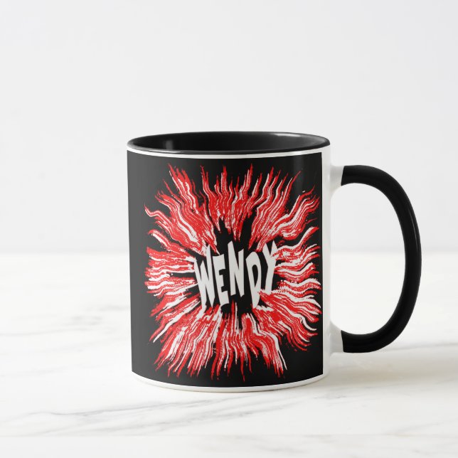 Wendy Name Star in Red Tasse (Rechts)