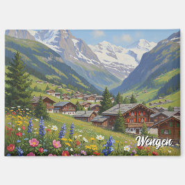 Wengen Schweiz Reise Magnet