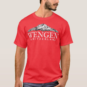 Wengen Schweiz Schweiz Schweizer Alpen T-Shirt