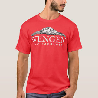 Wengen Schweiz Schweiz Schweizer Alpen T-Shirt