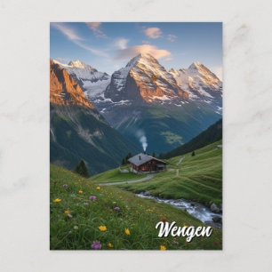 Wengen Schweiz Travel Postkarte