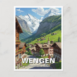 Wengen Schweiz Travel Postkarte