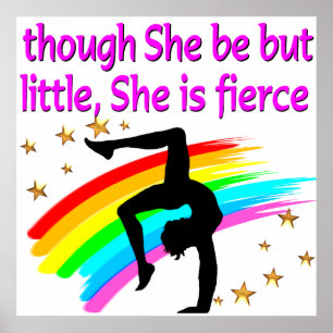 WENIG, ABER FIERCE GYMNAST POSTER