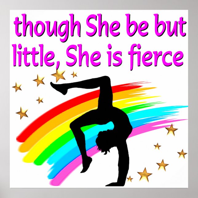 WENIG, ABER FIERCE GYMNAST POSTER (Vorne)