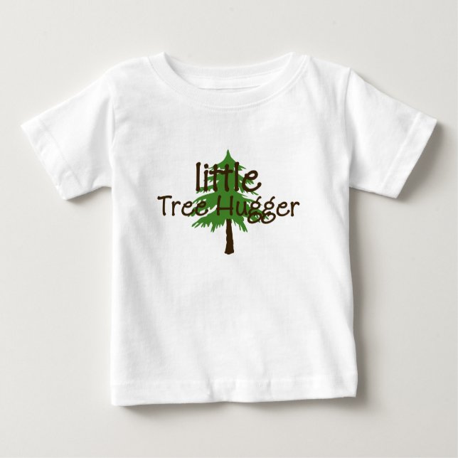 Wenig Baum Hugger Baby T-shirt (Vorderseite)
