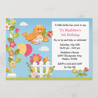 Wenig Birdie-Geburtstags-Party Einladung