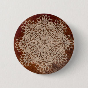 wenig Blume Doilyknopf Button