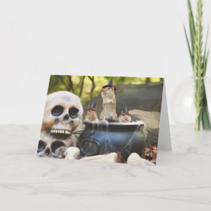 Wenig Chipmunk-Hexe-Gruß-Karte Karte