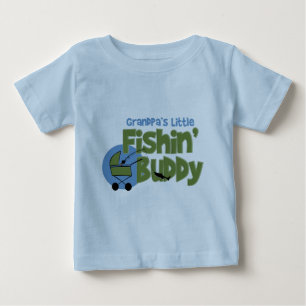 Wenig das Fishin des Großvaters Freund Baby T-shirt