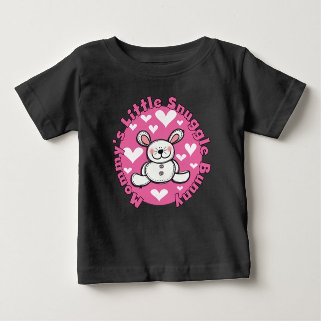 Wenig der Snuggle-Häschen der Mama Baby T-shirt (Vorderseite)
