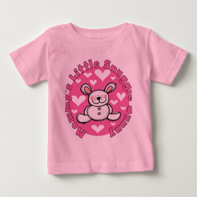 Wenig der Snuggle-Häschen der Mama Baby T-shirt (Vorderseite)