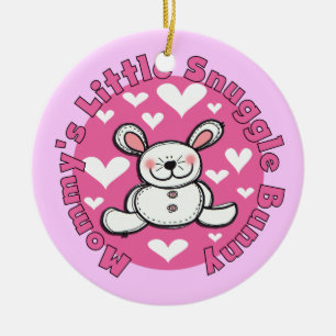 Wenig der Snuggle-Häschen der Mama Keramik Ornament