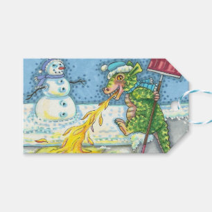 WENIG DRAGON MELTING & SHOVELING SNOW, NIEDLICH. GESCHENKANHÄNGER