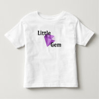 Wenig Edelstein-lila Kleinkind-T - Shirt