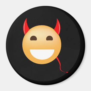 Wenig Emoji Teufel Magnet